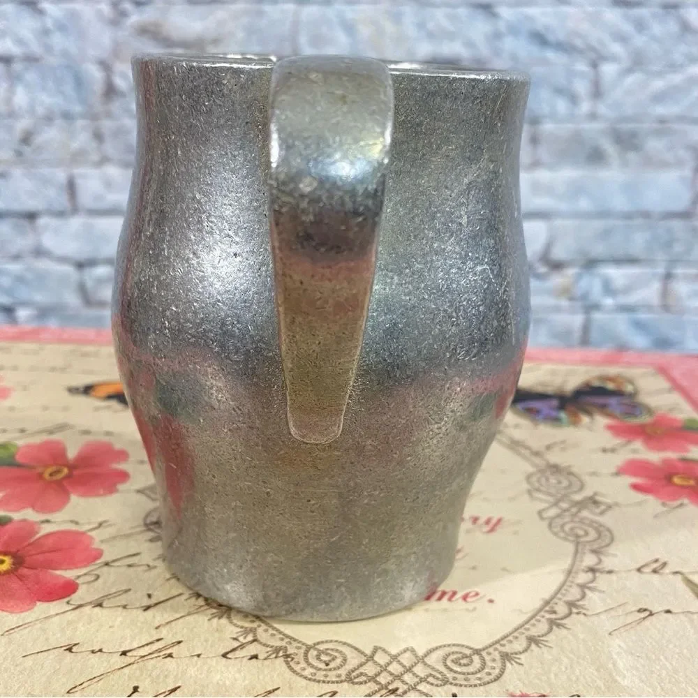 Vintage 1970s Pewter Creamer Colonial Style
